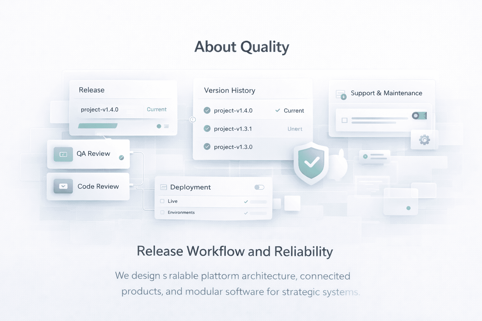 Delivery quality and release confidence visual