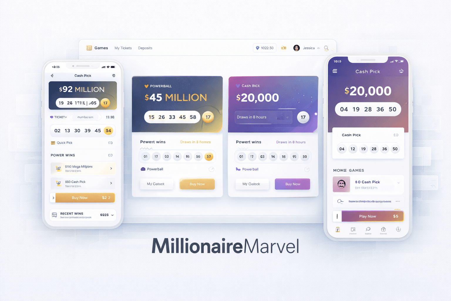 MillionaireMarvel – Multi-Platform Web And Mobile Application project visual