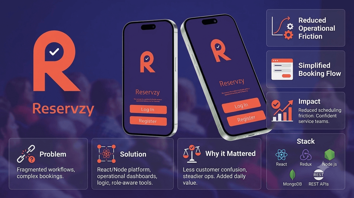 Reservzy - Appointment Booking SaaS Platform project visual